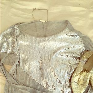 Sparkly long sleeve shirt